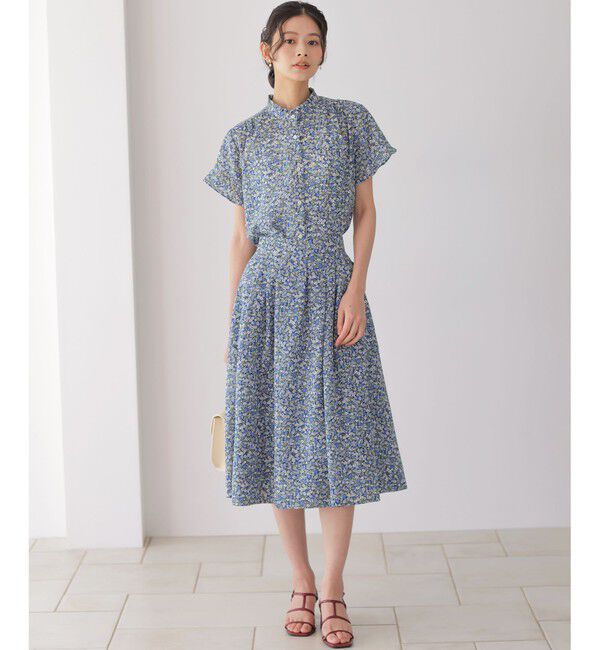 組曲「フラワーガーデンプリント ブラウス」|シャツ・ブラウス|