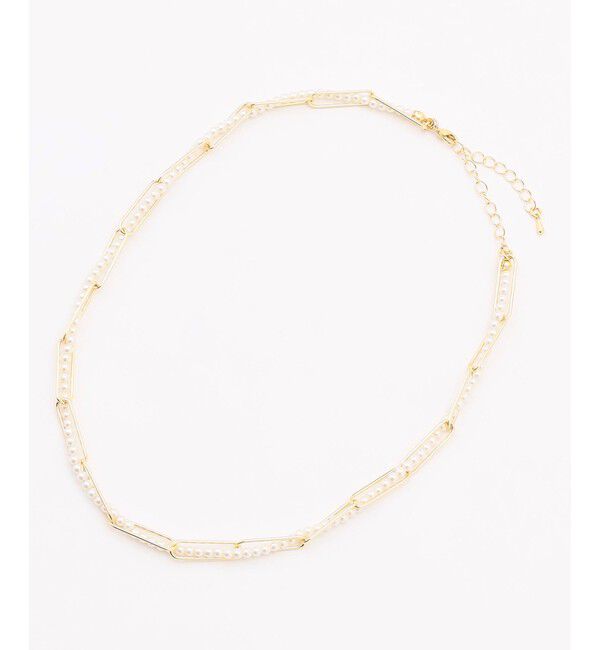 組曲「ツイストパールチェーン ネックレス」|ネックレス|ゴールド系