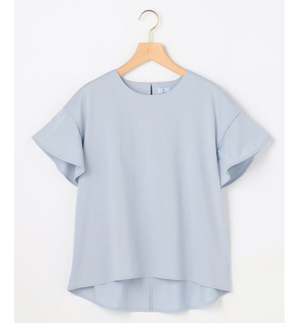 組曲「【WEB限定】プレーティング天竺フリルスリーブ Tシャツ」|Tシャツ・カットソー|