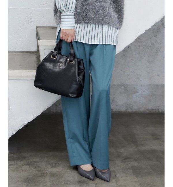 自由区「【洗える】TWラチネストレッチワイド パンツ」|その他|ﾎﾞﾄﾙｸﾞ