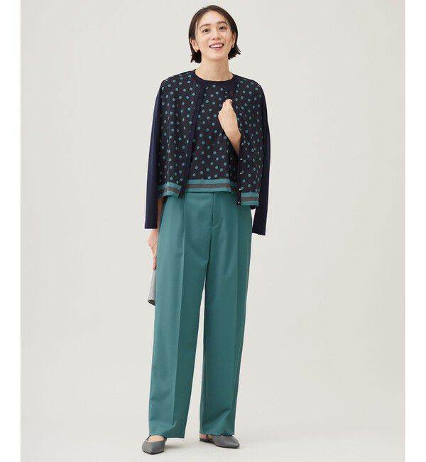 自由区「【洗える】TWラチネストレッチワイド パンツ」|その他|