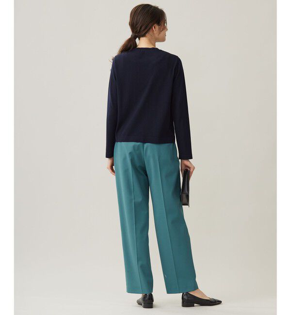 自由区「【洗える】TWラチネストレッチワイド パンツ」|その他|