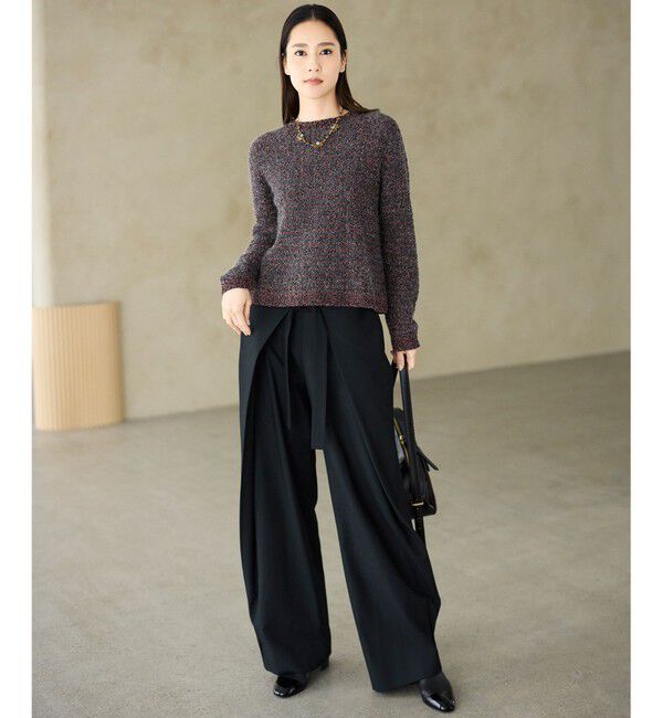自由区「【SHIHOさん着用】フロントディテールラップワイド パンツ」|その他|