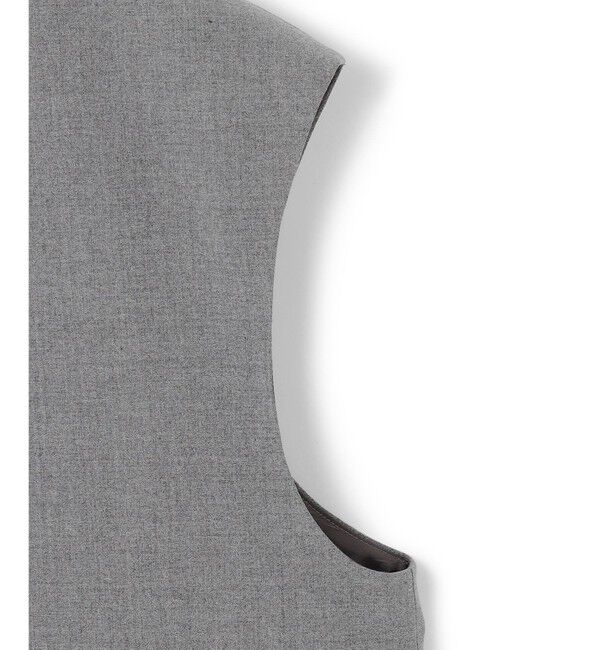 BEIGE,「【セットアップ対応・VERY 11月号掲載】ZEPHYR / ウールライクノーカラージレ」|ベスト・ジレ|