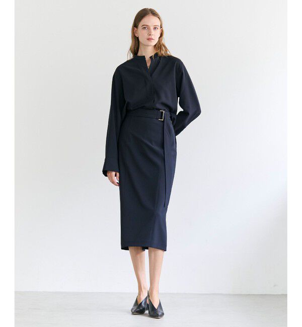 BEIGE,「【セットアップ対応】SPHENE / スタンドカラープルオーバーブラウス」|シャツ・ブラウス|