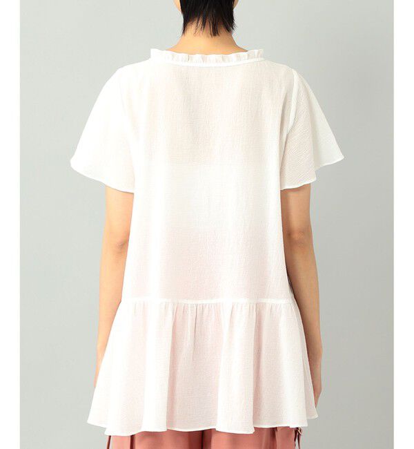  「カットワーク刺繍チュニック」|Tシャツ・カットソー|