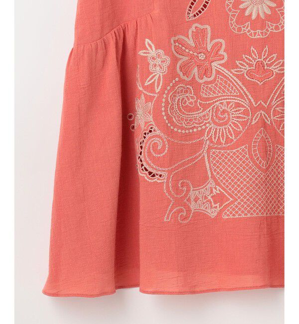  「カットワーク刺繍チュニック」|Tシャツ・カットソー|