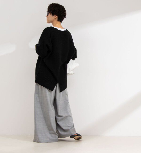 NOLLEY'S「◇【WEB限定サイズあり】《セットアップ対応》ウォッシャブルMannishワイドパンツ」|その他|