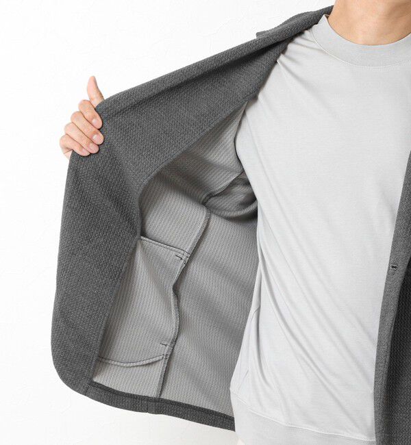 Stutostein「《ビジカジ対応》Relax Jogger Jersey ウォッシャブルテーラーCD」|カーディガン|