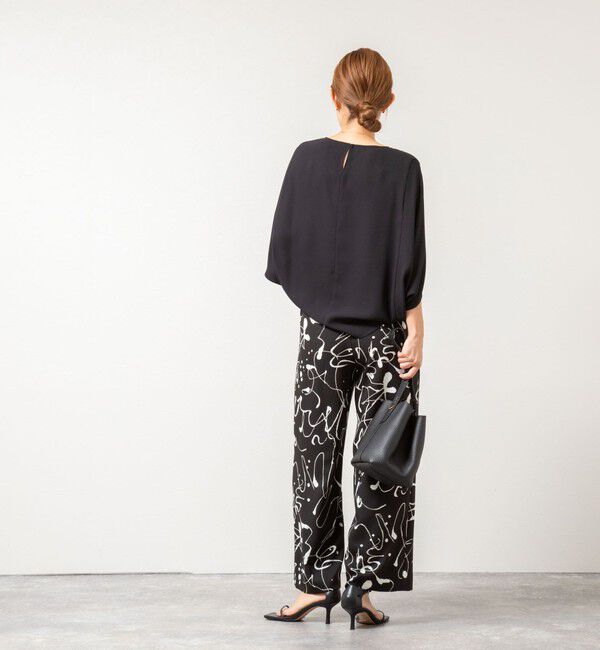 NOLLEY'S「ウォッシャブルバックサテンコクーンブラウス」|シャツ・ブラウス|