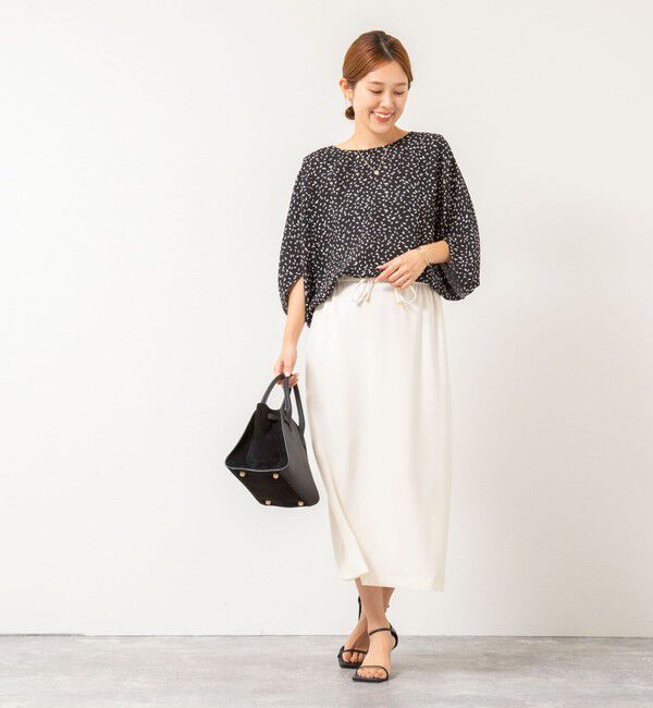 NOLLEY'S「ウォッシャブルバックサテンコクーンブラウス」|シャツ・ブラウス|