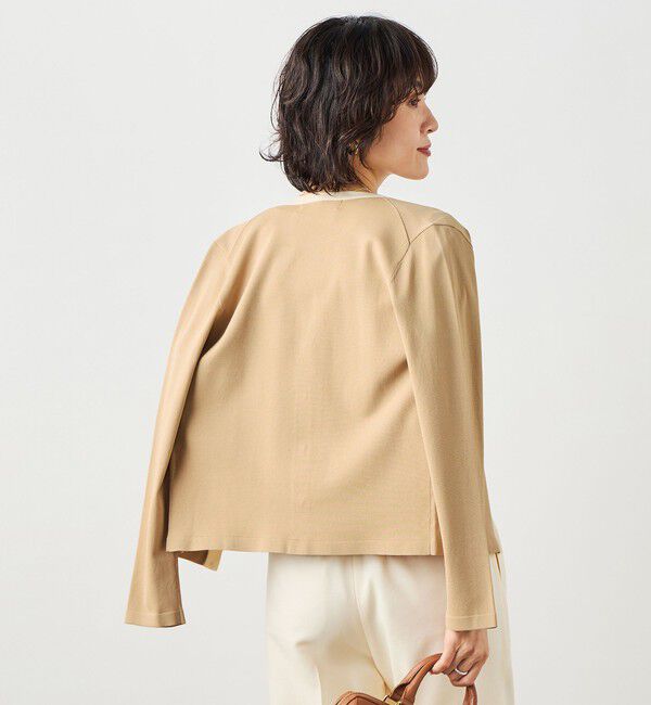 NOLLEY'S sophi「《アンサンブル対応》 《手洗い可能》マルチファンクションクルーネックカーディガン」|カーディガン|