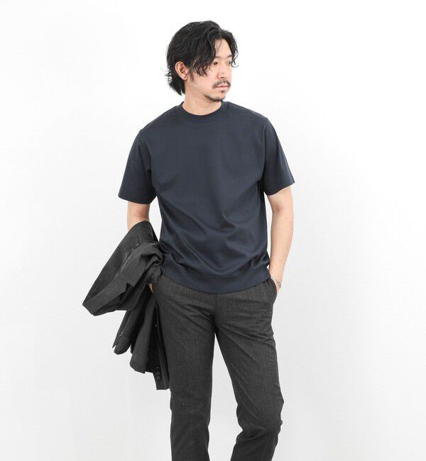 NOLLEY'S goodman「《ビジカジ対応》シルケットスムース クルーネックドレスTシャツ 26SS」|Tシャツ・カットソー|