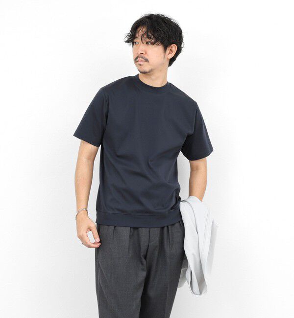 NOLLEY'S goodman「《ビジカジ対応》シルケットスムース クルーネックドレスTシャツ 26SS」|Tシャツ・カットソー|