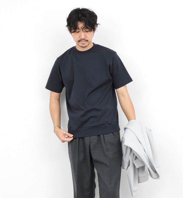 NOLLEY'S goodman「《ビジカジ対応》シルケットスムース クルーネックドレスTシャツ 26SS」|Tシャツ・カットソー|