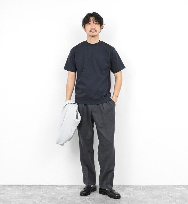 NOLLEY'S goodman「《ビジカジ対応》シルケットスムース クルーネックドレスTシャツ 26SS」|Tシャツ・カットソー|