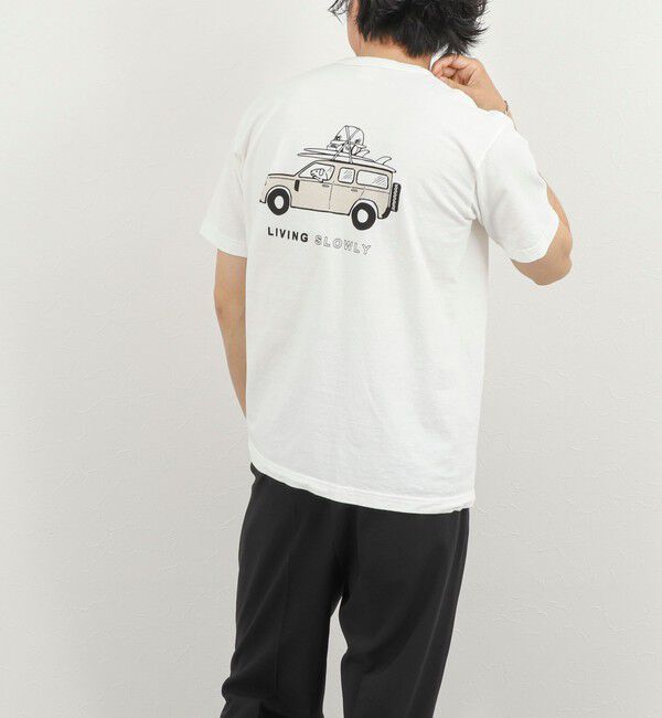 NOLLEY'S goodman「別注 SLOWLY WAGON バックプリントTシャツ 26SS」|Tシャツ・カットソー|