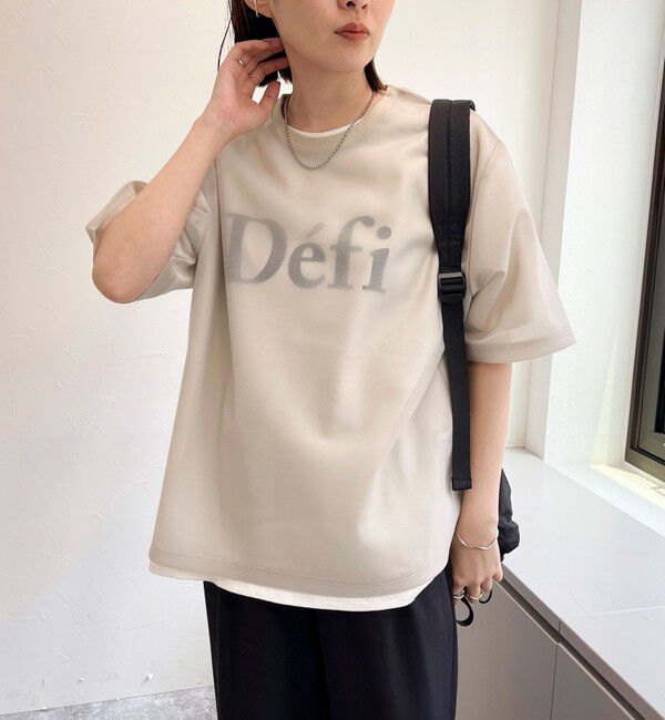 fredy emue「シアーダンボールトップス」|Tシャツ・カットソー|グレイッシュベージュ