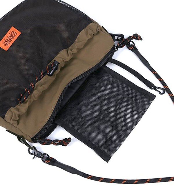 GLOSTER「【UNIVERSAL OVERALL】フロントメッシュ ザイルショルダーバッグ」|ショルダー・メッセンジャー|