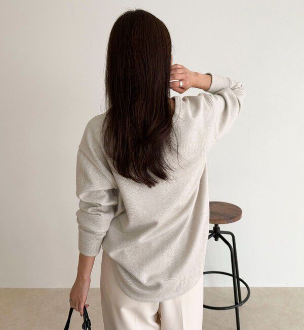 fredy emue「2WAYヘンリーラメプルオーバー」|Tシャツ・カットソー|