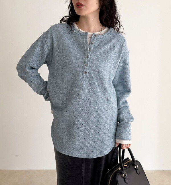 fredy emue「2WAYヘンリーラメプルオーバー」|Tシャツ・カットソー|