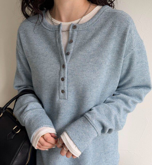 fredy emue「2WAYヘンリーラメプルオーバー」|Tシャツ・カットソー|