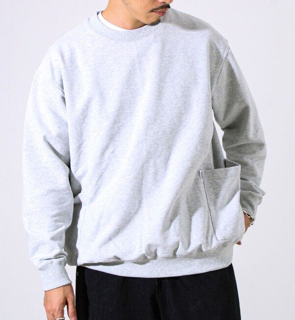 GLOSTER「【ディテールで差がつく】バックステッチサイドポケットスウェット」|スウェット・ジャージ|