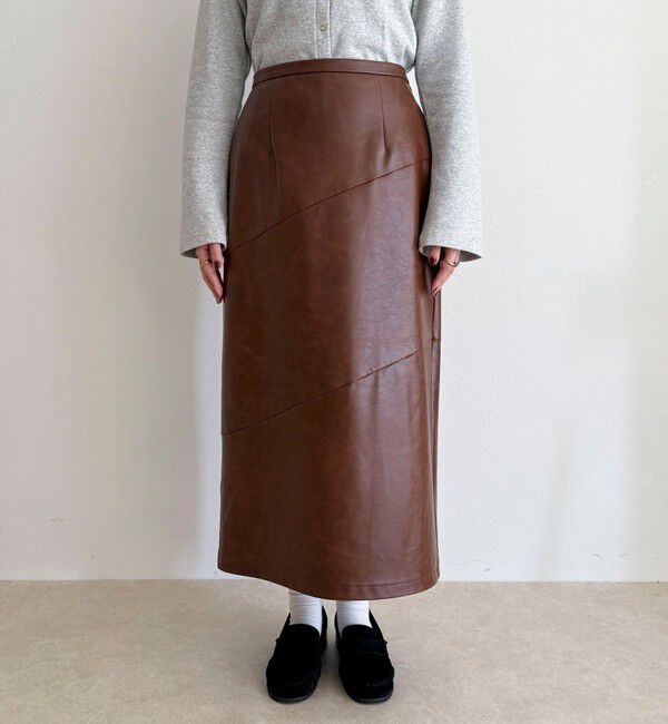fredy emue「ヴィンテージライクレザースカート」|スカート|