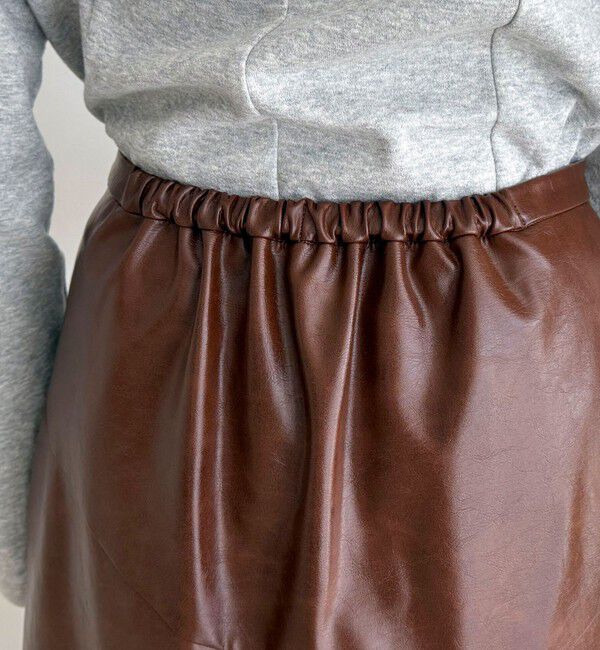fredy emue「ヴィンテージライクレザースカート」|スカート|