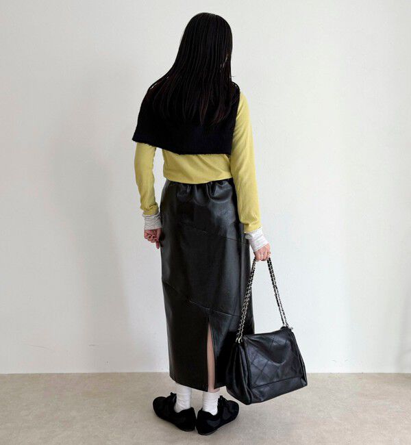 fredy emue「ヴィンテージライクレザースカート」|スカート|