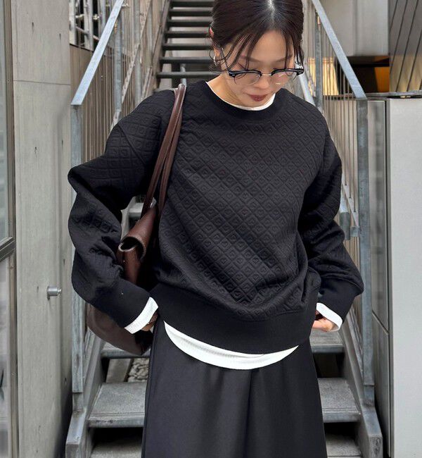 fredy emue「ハートキルトスウェットプルオーバー」|Tシャツ・カットソー|