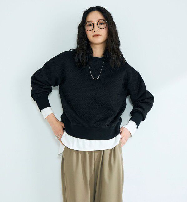 fredy emue「ハートキルトスウェットプルオーバー」|Tシャツ・カットソー|