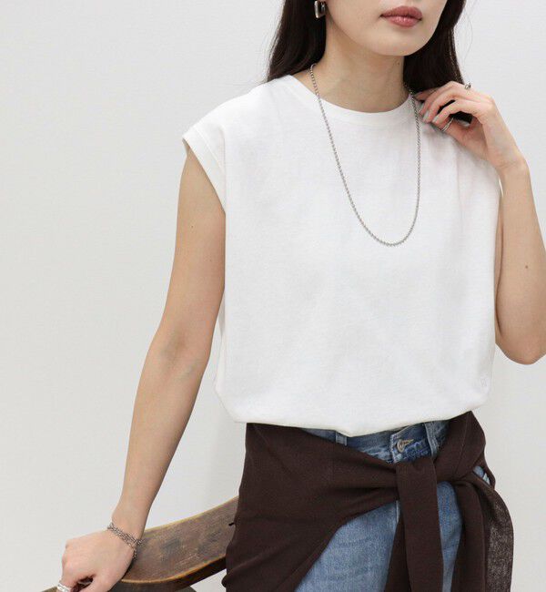 fredy emue「汗ジミ軽減天竺フレンチTシャツ」|Tシャツ・カットソー|オフホワイト