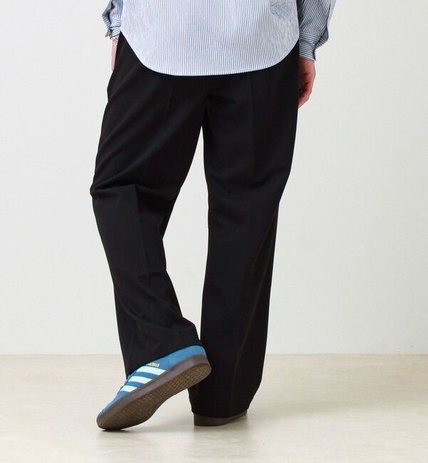 GLOSTER「【美シルエット】ミディアムストレート フレアパンツ」|チノ|