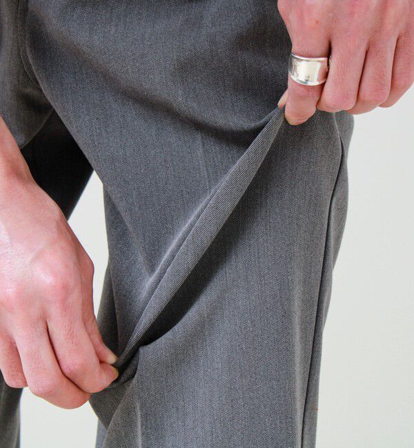 GLOSTER「【美シルエット】ミディアムストレート フレアパンツ」|チノ|