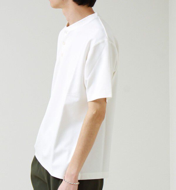 GLOSTER「【抗菌防臭】ポンチ素材 ヘンリーネックTシャツ」|Tシャツ・カットソー|
