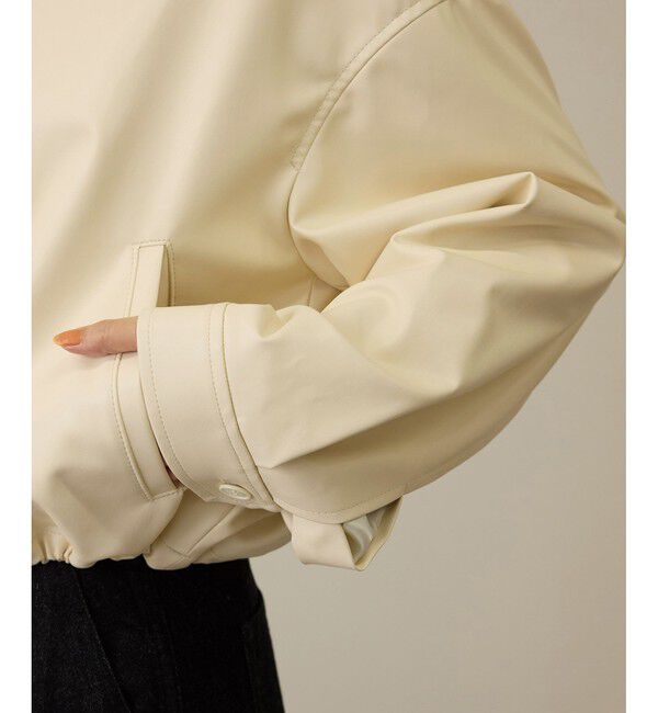 ROPE「シンセティックレザーブルゾン」|ブルゾン・スタジャン|