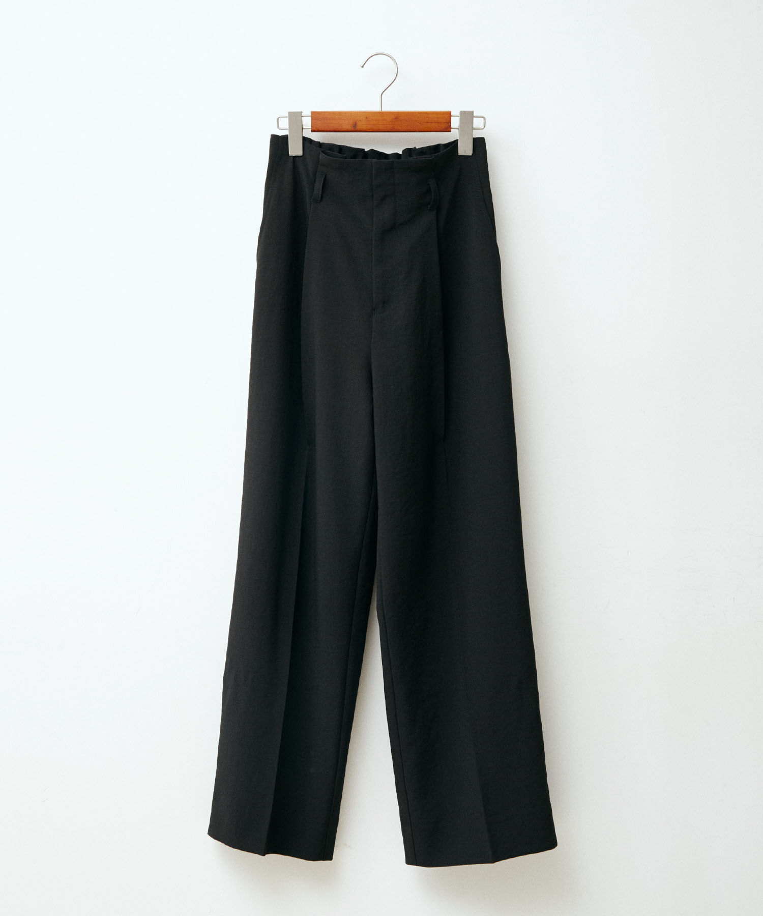 VIS「【接触冷感・洗える】美easy Dカンベルト付きワイドパンツ【セットアップ対応】」|スラックス|