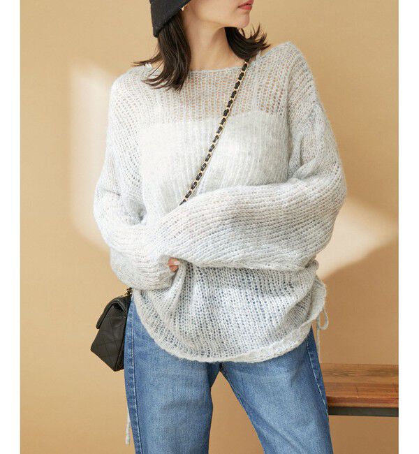 VIS「モヘアタッチシアーニット」|ニット・セーター|