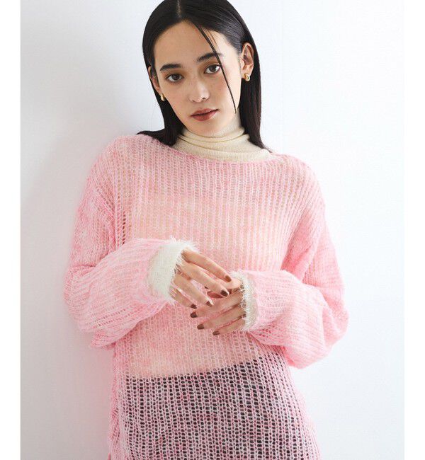 VIS「モヘアタッチシアーニット」|ニット・セーター|