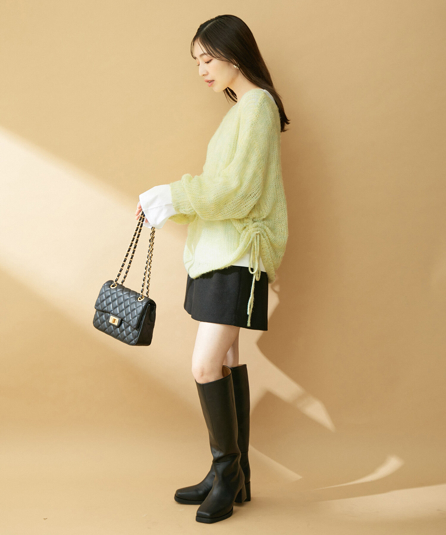 VIS「モヘアタッチシアーニット」|ニット・セーター|