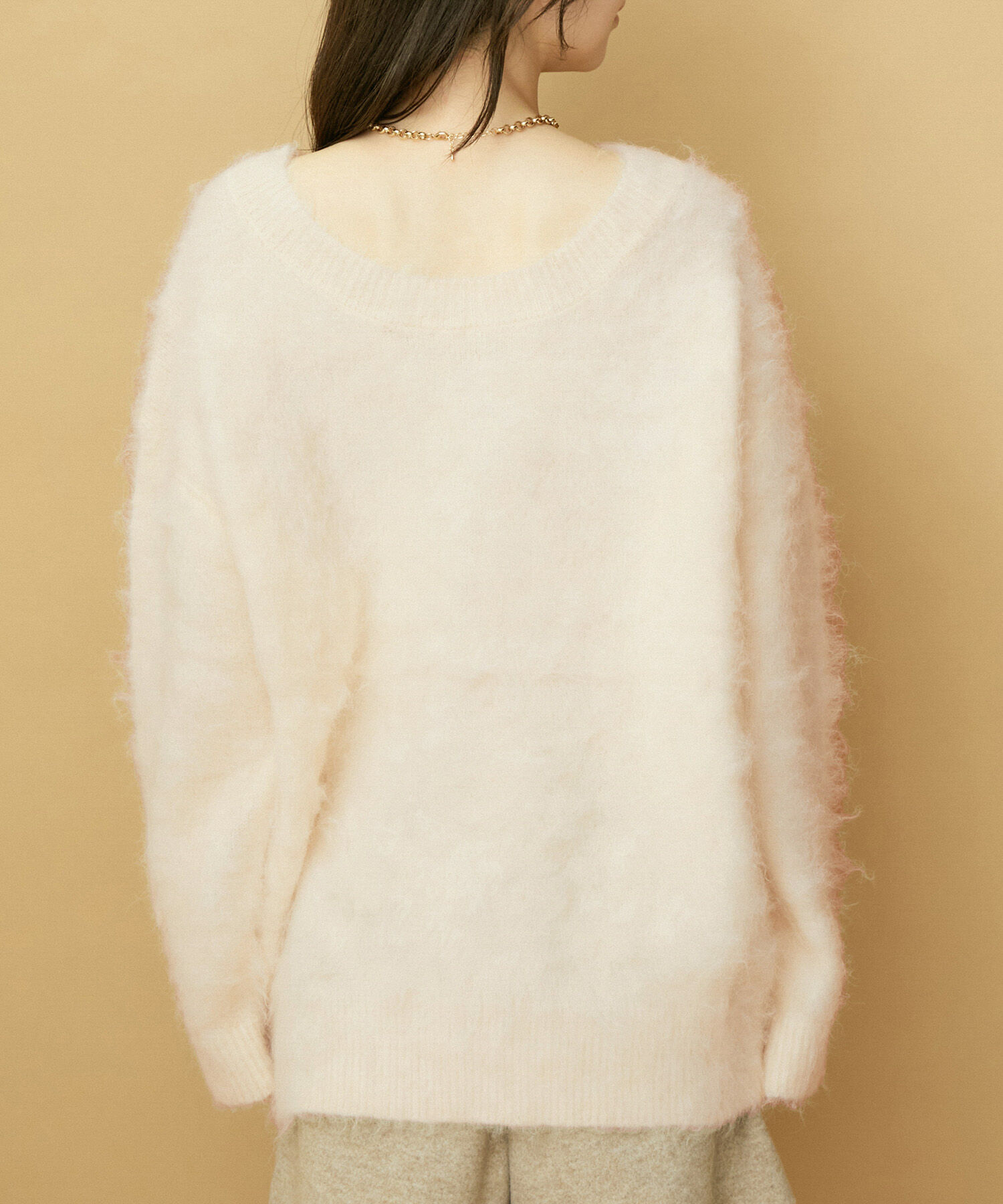 VIS「【前後2WAY】毛混トゥンカロンニット」|ニット・セーター|