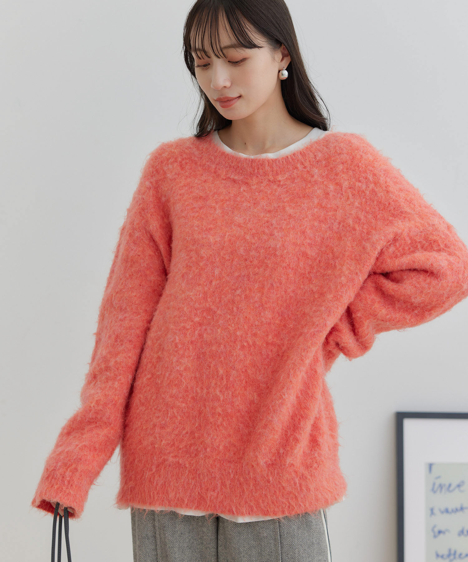 VIS「【前後2WAY】毛混トゥンカロンニット」|ニット・セーター|