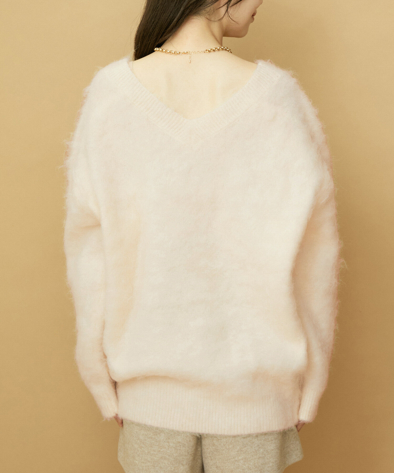 VIS「【前後2WAY】毛混トゥンカロンニット」|ニット・セーター|