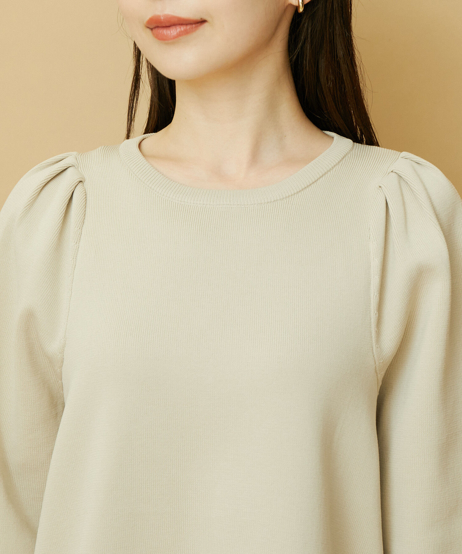 VIS「パフスリーブ切り替えミニフレアワンピース」|ワンピース|