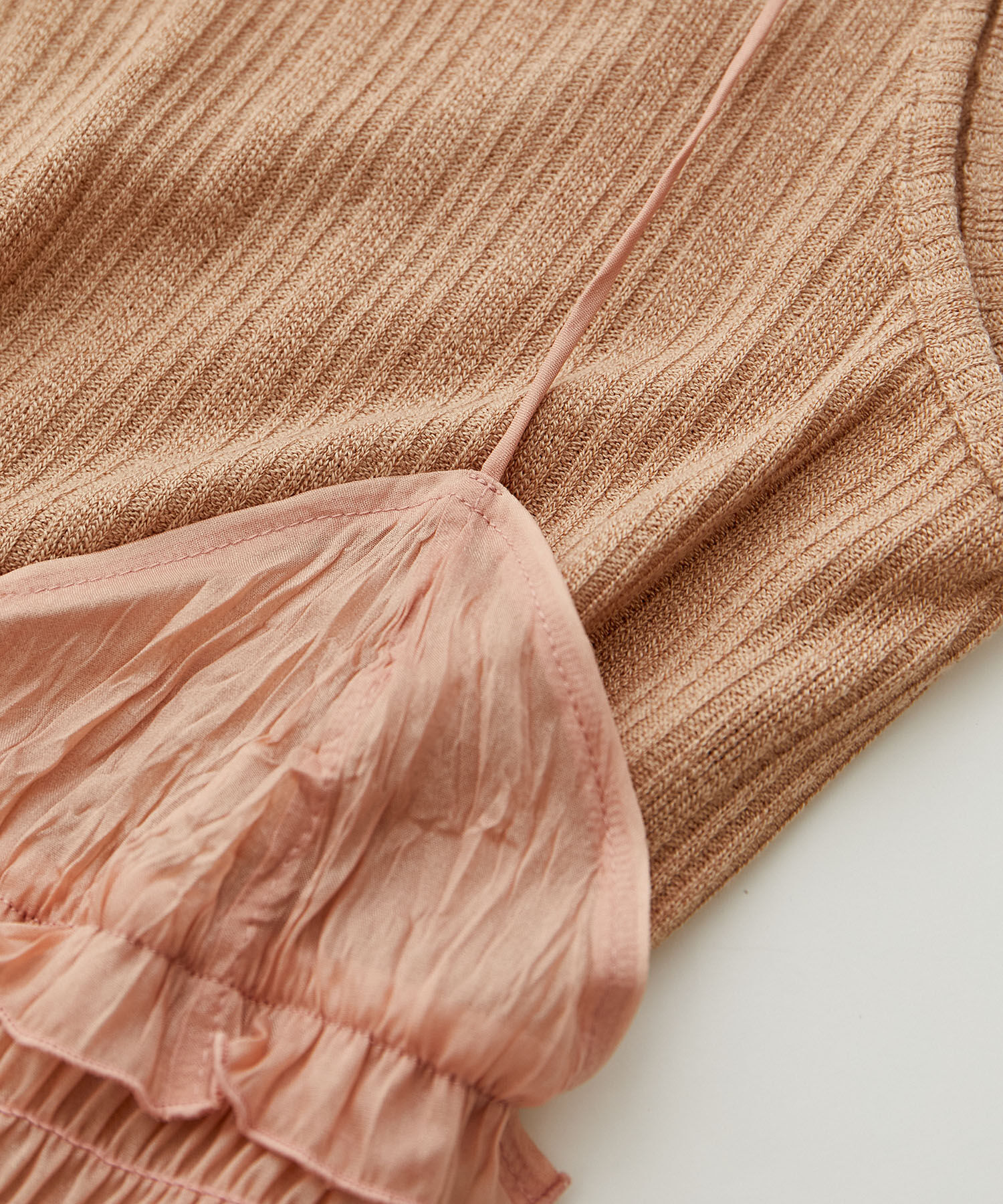 VIS「【SET】タンク付きシアーラメキャミワンピース【洗える】」|ワンピース|