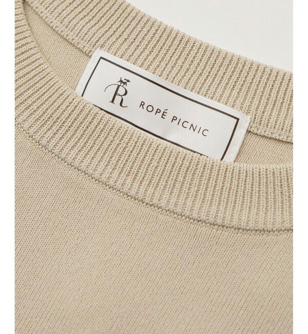 Rope&rsquo;Picnic「【UVカット・接触冷感・イージーケア】八方映えニット ゼロスリーブニットプルオーバー」|ニット・セーター|