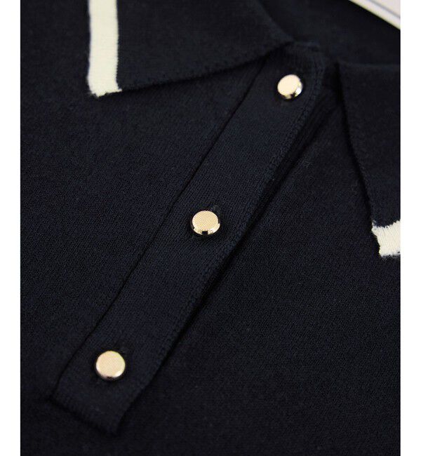 Rope&rsquo;Picnic「ペプラムポロカラーニット」|ニット・セーター|