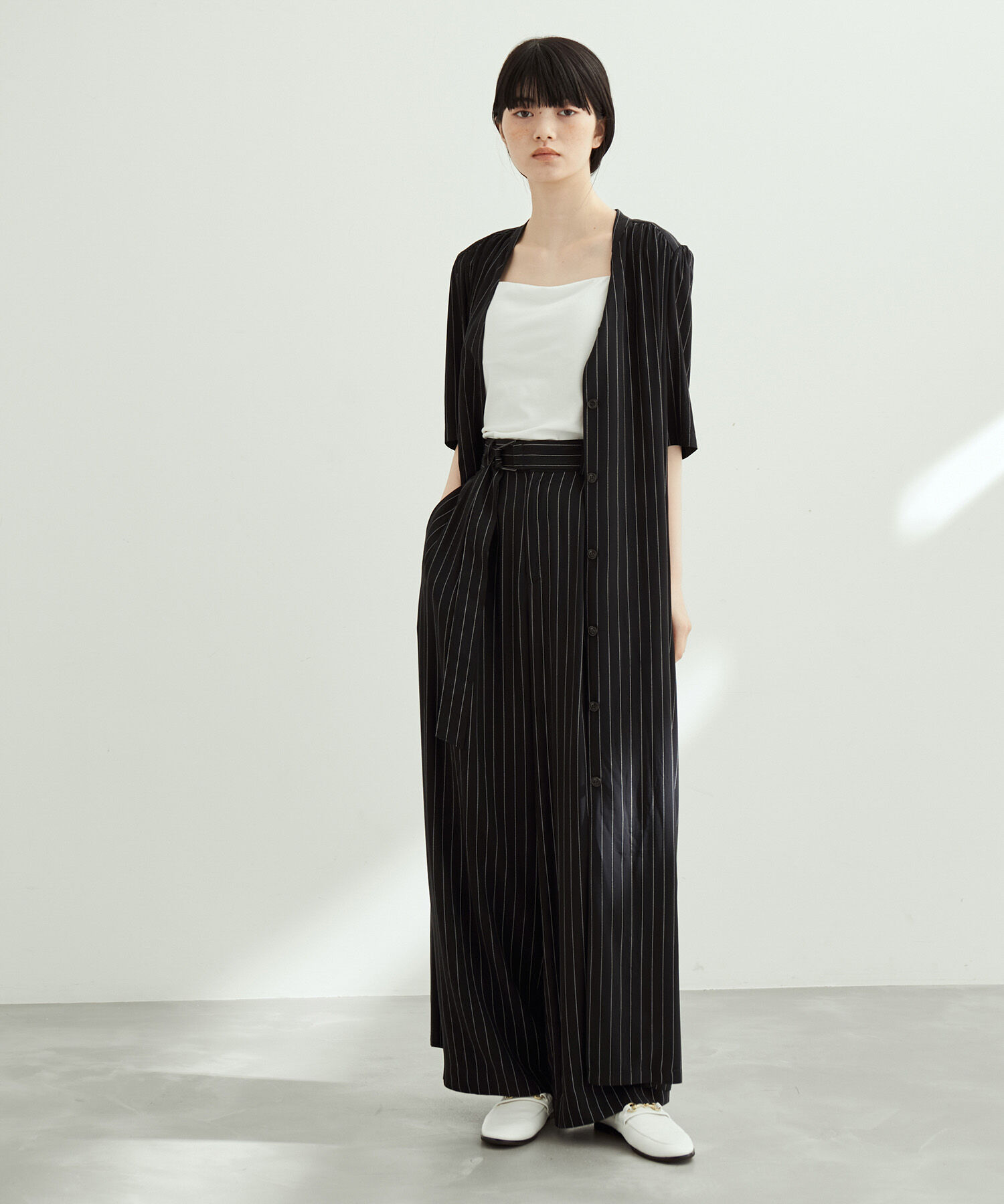 ADAM ET ROPE'「【セットアップ対応】イージーレーヨン2タックパンツ」|その他|