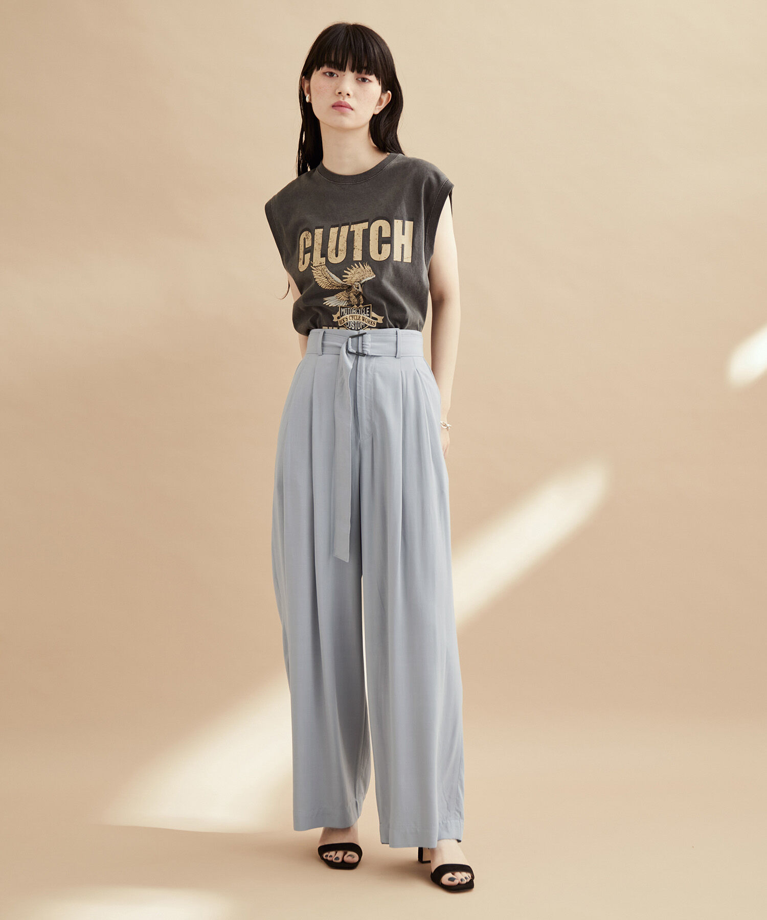 ADAM ET ROPE'「【セットアップ対応】イージーレーヨン2タックパンツ」|その他|